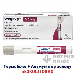 Вегови 0,5 мг (4 дозы) шприц-ручка с иглами НовоФайн+