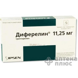 Диферелін порошок для інєкцій 11 №25 мг флакон