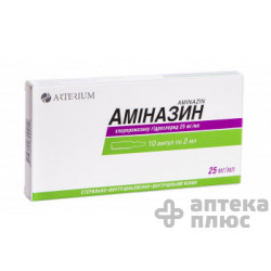 Аминазин раствор для инъекций 2,5% ампулы 2 мл №10