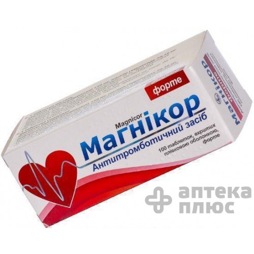 Магнікор таблетки форте п/о 150 мг №100