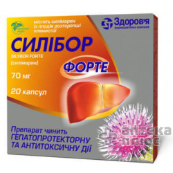 Силибор Форте капсулы 70 мг блистер №20