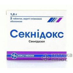 Секнідокс таблетки в/о 1000 мг №2