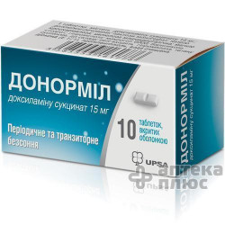 Донорміл таблетки в/о 15 мг №10
