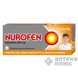 Нурофен таблетки п/о 200 мг блистер №8