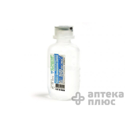 Кислота амінокапронова розчин для інфузій 500 мг/мл флакон 100 мл №1