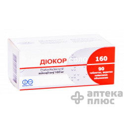 Діокор соло таблетки в/о 160 мг блістер №90