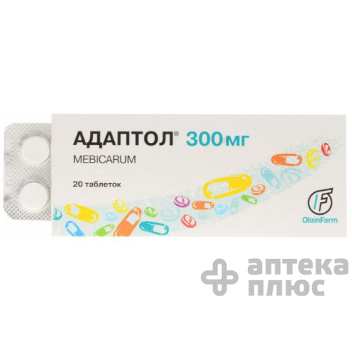 Адаптол таблетки 300 мг №20