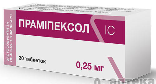 Прамипексол Ic таблетки 0,25 мг №30