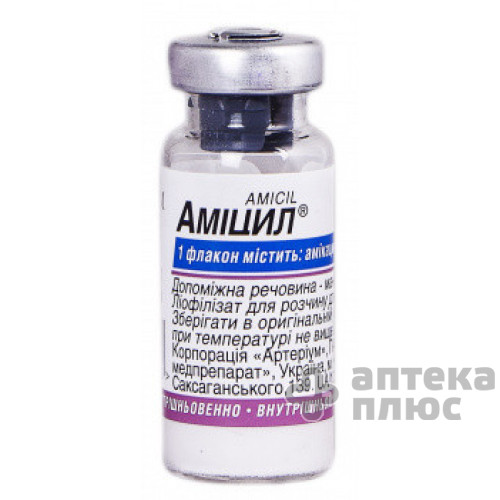 Аміцил порошок для інєкцій 250 мг флакон