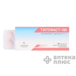 Тигофаст таблетки в/о 180 мг №30