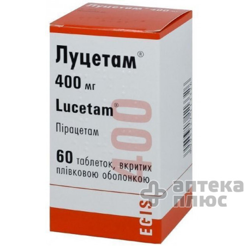 Луцетам таблетки п/о 400 мг флакон №60