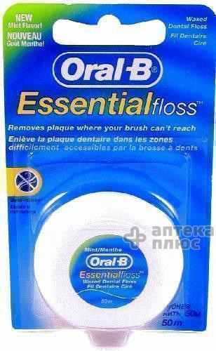 Зубная Нить Орал B 50 м, essential floss